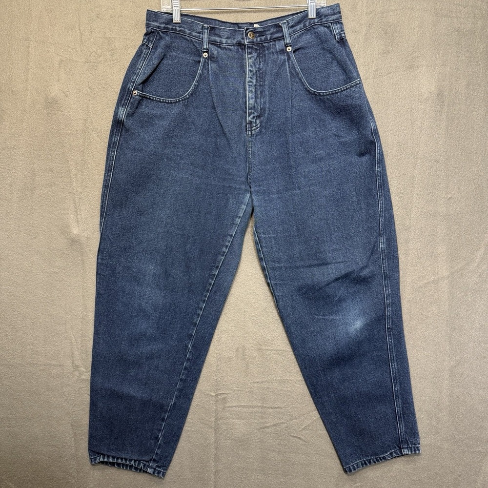 Vintage Brittania High Waist Tapered Jeans, 16 PETITE